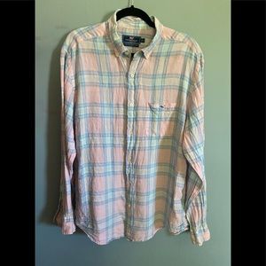 Vineyard Vines plaid linen shirt